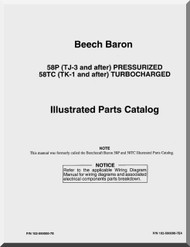 Beechcraft  Baron 58 P TC  Aircraft  Parts Catalog  Manual -