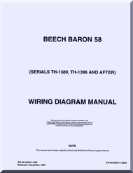 Beechcraft  Baron 58  Aircraft  Wiring Diagram  Manual -