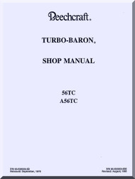 Beechcraft  Baron 56 TC A 56 TC  Aircraft  Shop   Manual -1970