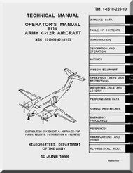 Beechcraft C-12 R Aircraft Operator's  Manual  TM 1-1510-225-10