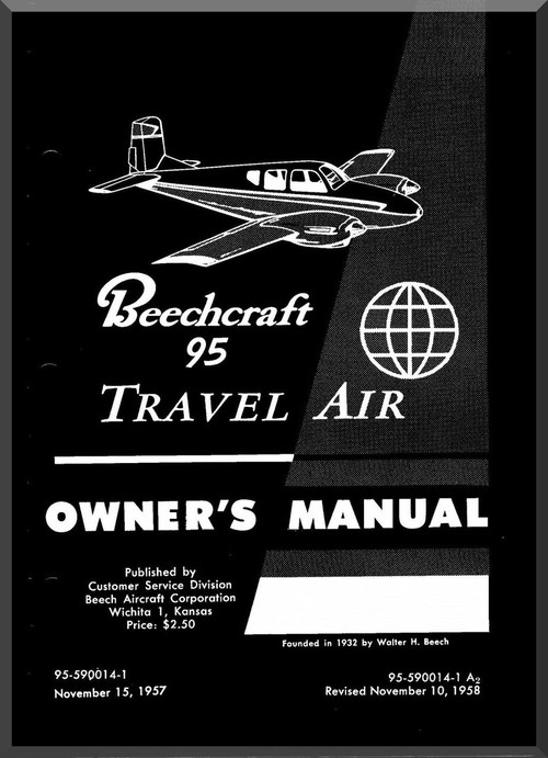 Beechcraft  95  Travel Air Aircraft  Owner's Manual - 