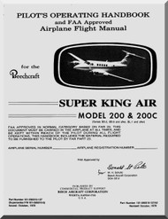 Beechcraft Model Super King Air 200 C  Aircraft  Flight  Manual - 
