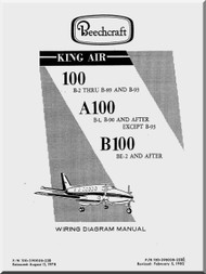 Beechcraft Super King Air   100 A 100 B 100 Aircraft Wiring Diagram Manual