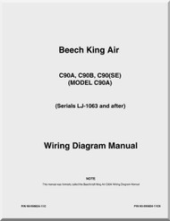 Beechcraft King Air 9 C90 C90B C90(SE) Aircraft Wiring Diagram Manual - 