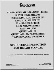 Beechcraft  Twins  Aircraft   Structural Inspection and Repair Manual - 1982
