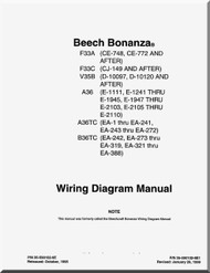 Beechcraft Bonanza Aircraft  Wiring Digram  Manual