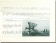 FIAT BR.3 Aircraft Technical Brochure  Manual - 1925