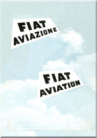 FIAT Aviation Aircraft Technical Brochure  Manual  French Italian English Language - 1956