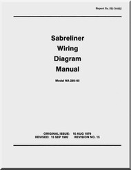 Sabreliner NA 265-65 Aircraft Wiring Diagram   Manual - Report No. SR-78-032 - 1979 