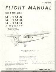 Helio U-10 A, B, D Aircraft Flight  Manual - 1U-10A-1 -1967