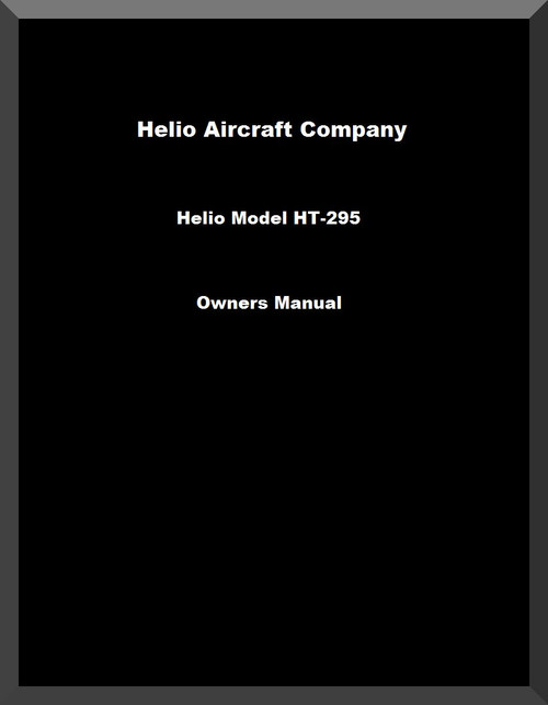Helio HT-295 Aircraft Owner Manual