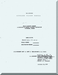 Helio H-295 Aircraft Flight  Manual - 1973