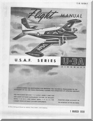 Cessna U-3 Aircraft Flight Manual 1U-3A-1 - 1959
