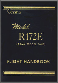 Cessna  T-41  R 172 E Aircraft Flight Handbook Manual - 1972