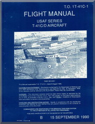 Cessna R172E T-41 C / D   Aircraft Flight  Manual  , T.O. 1T-41C-1 1990