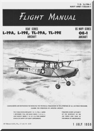 Cessna L-19 A, E, TL-19 A, E and OE-1 Aircraft Flight   Manual T.O. 1L-19A-1, 1959