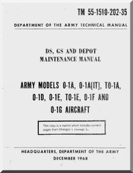 Cessna O-1 Aircraft Ds, GS, and Depot Maintenance  Manual TM 55-1510-202-35 , 1970