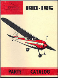 Cessna 190 195  Aircraft Parts Catalog Manual , 1954