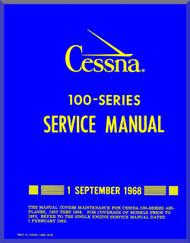 Cessna 100 Series Aircraft Service  Manual  1968