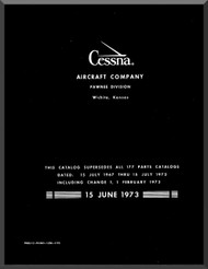 Cessna 177 Series Aircraft Illustrated  Parts Catalog Manual  , 1973