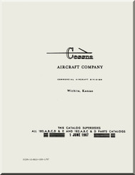Cessna 180  & 182  Series Aircraft Illustrated  Parts Catalog Manual  , 1953 thru 1977