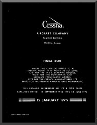 Cessna  172  Series Aircraft Parts Catalog Manual 1962 thu 1973