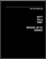 Cessna  R 172  Series Aircraft Service   Manual 1977 Thru 1981