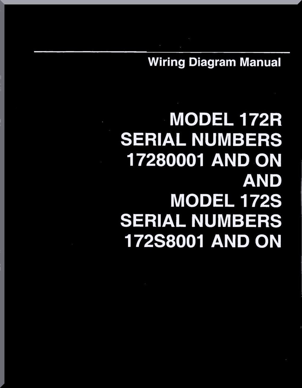 Cessna 172 R 172 S Series Aircraft Wiring Diagram Manual