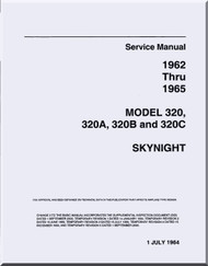 Cessna 320 A, B, C  Aircraft Service Manual  , 1962  thru 1965