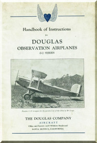 Douglas O-2 Aircraft   Handbook Manual  