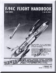 Lockheed F-94 C Aircraft  Flight  Manual,  T.O. 1F-94C-1, 1957