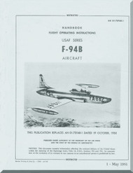Lockheed F-94 B Aircraft Flight Manual - 1951