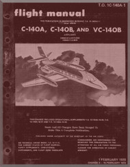 Lockheed C-140 A, B, VC-140 B Aircraft  Flight  Manual, - T.O. 1C-140A-1 - 1970