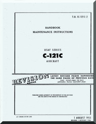 Lockheed C-121  C  Aircraft Maintenance Manual, An 01-121C-2,  1955