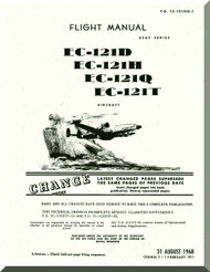Lockheed EC-121 D, H, Q, T  Aircraft Flight Manual, An 01-121(E)D-1,  1968