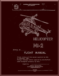 Mil Mi-2 " Hoplite "  Helicopter Flight  Manual  ( English Language )