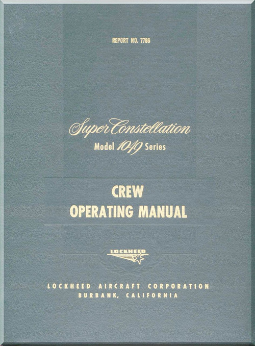 Lockheed L-1049 Aircraft Flight Manual - 1951