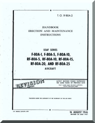 Lockheed F-80  and RF-80  Aircraft Handbook Erection and Maintenance Instruction  Manual,  T.O. 1F-80A-2, 1946