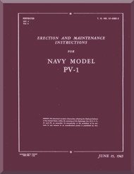 Lockheed PV-1 Aircraft Erection and Maintenance Manual, T.O. 01-55EC-2, 1943