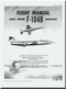 Lockheed F-104 B Aircraft  Flight  Manual, 664 pages -  T.O. 1F-104B-1, 1958
