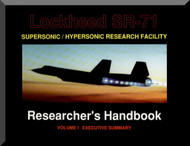 Lockheed SR-71 Aircraft Research Handbook Manual Vol 1