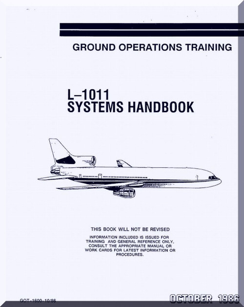 Lockheed L-1011  Aircraft Systems Handbook Manual, Ground Operating Training