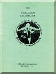 Grumman X29A Emergency Procedures  Flight - Flight Control System  Manual , 1984 