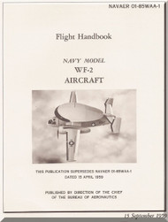 Grumman WF-2 Aircraft Flight Manual - 01-85WAA-1 - 1959