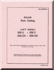 Grumman F6F-3, -3N, -5, -5N  Parts Catalog  Manual AN  01-85FB-4, 1944