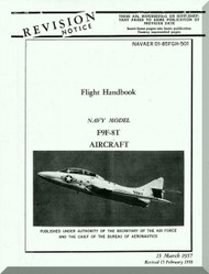 Grumman F9F-8 Flight Handbook Manual NAVAER 01-85GF-1, 1954