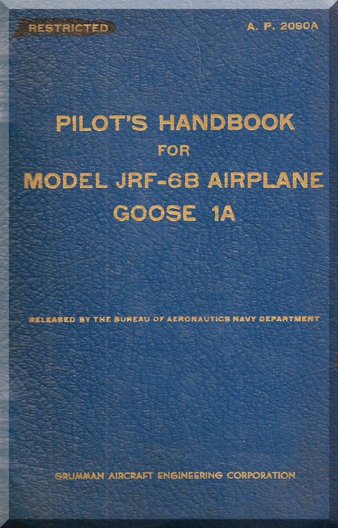Grumman JRF-6 Aircraft Pilot's Handbook  Manual - AP 2090A