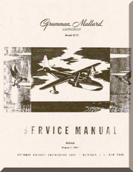 Grumman G-73  Mallard Amphibian Service  Manual , 1951