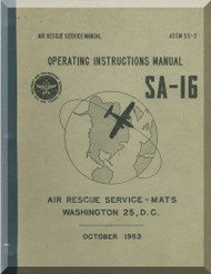 Grumman SA-16 Aircraft Operating Manual -  ARSM 55-2 - 1963