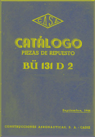 CASA 1.131 Jungmann / Bücker Bü 131 Aircraft Illustrated Parts Manual - ( Spanish Language )
